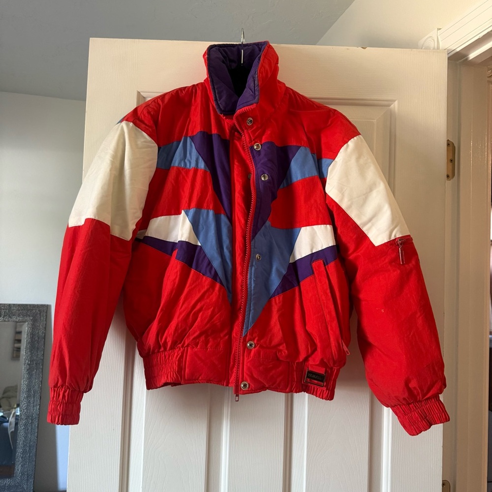Vintage Yamaha ski snowboard snowmobile jacket ladies size medium GUC